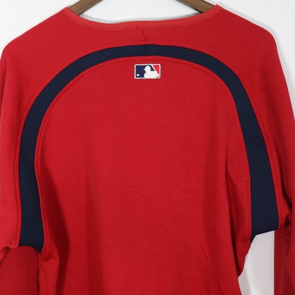 Majestic MLB Boston Red Sox Therma Base L/S Pullover Shirt Size L - Picture 5 of 8
